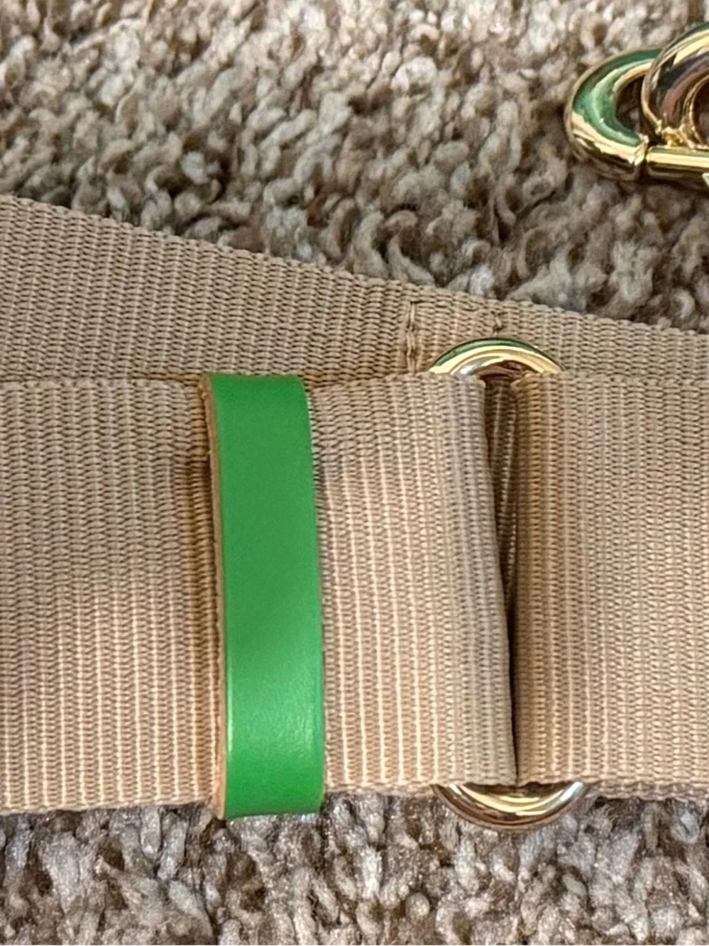Dooney & Bourke Kelly Green Lucca Pebbled Leather Satchel with Gold Hardware